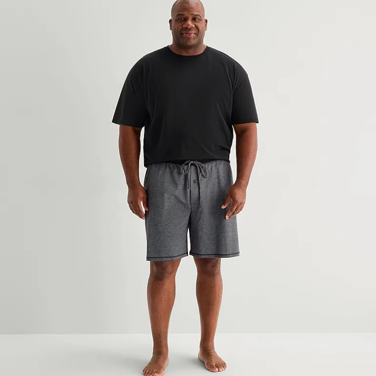 Shaquille O'Neal XLG™ Mens Crew Neck Short Sleeve 2-pc. Big and Tall Pajama Set