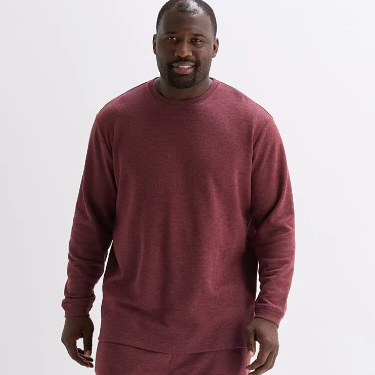 Shaquille O'Neal XLG™ Mens Crew Neck Long Sleeve Big and Tall Pajama Top