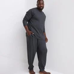 Shaquille O'Neal XLG™ Mens Crew Neck Long Sleeve Big and Tall Pajama Top