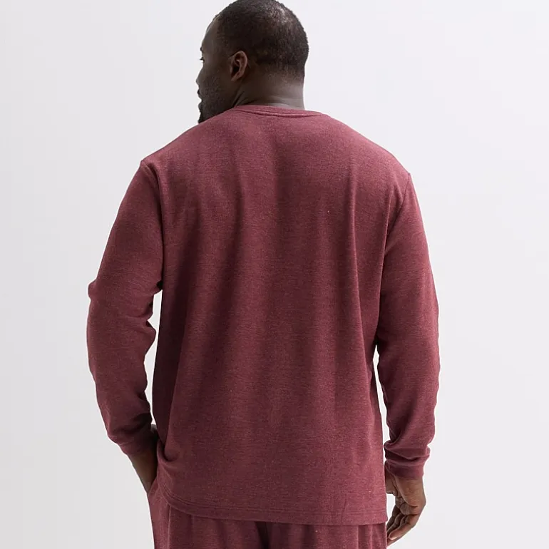 Shaquille O'Neal XLG™ Mens Crew Neck Long Sleeve Big and Tall Pajama Top