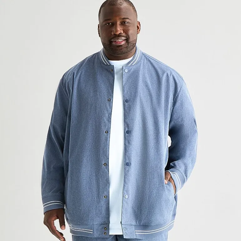 Shaquille O'Neal XLG™ Mens Lightweight Big and Tall Bomber Jacket