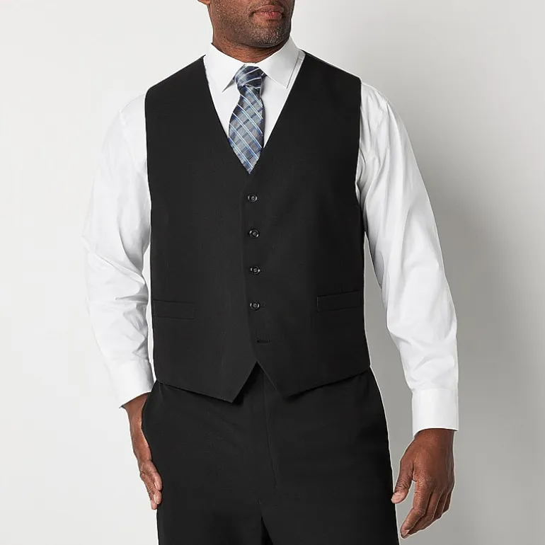 Shaquille O'Neal XLG™ Mens Stretch Fabric Classic Fit Big and Tall Suit Vest