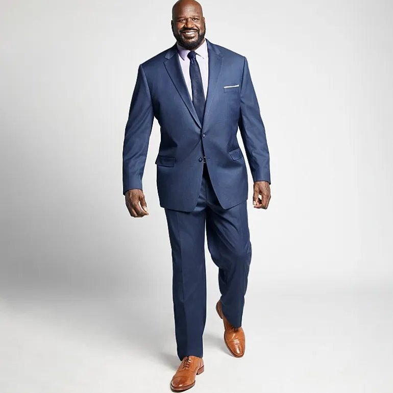Shaquille O'Neal XLG™ Mens Stretch Fabric Regular Fit Big and Tall Suit Jacket