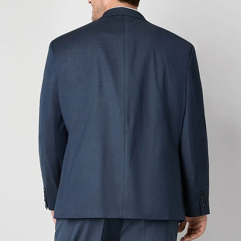 Shaquille O'Neal XLG™ Mens Stretch Fabric Regular Fit Big and Tall Suit Jacket