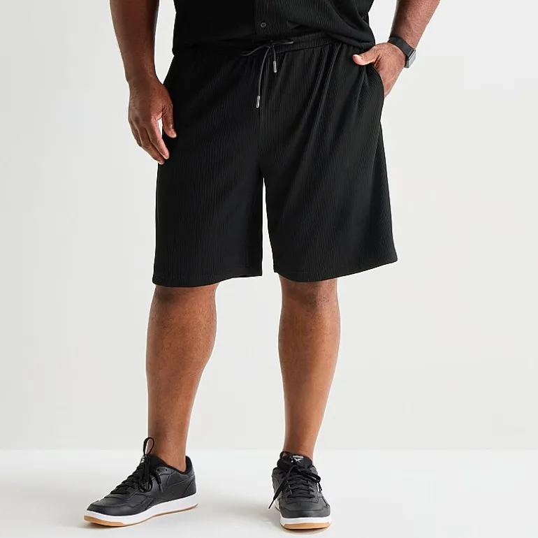 Shaquille O'Neal XLG™ Plisse Mens 10" Big and Tall Pull-On Short