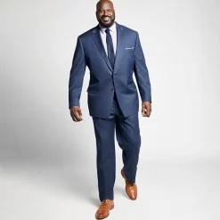 Shaquille O'Neal XLG Texture Stretch Suit Big & Tall Classic Fit Suit Separates