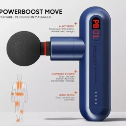 Sharper Image Powerboost Move Deep Tissue Portable Percussion Massager