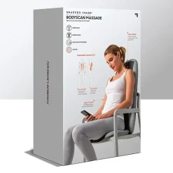 Sharper Image Smartsense Shiatsu Realtouch Chair Pad with Heat Massager
