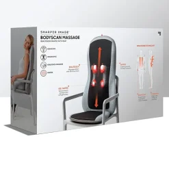Sharper Image Smartsense Shiatsu Realtouch Chair Pad with Heat Massager