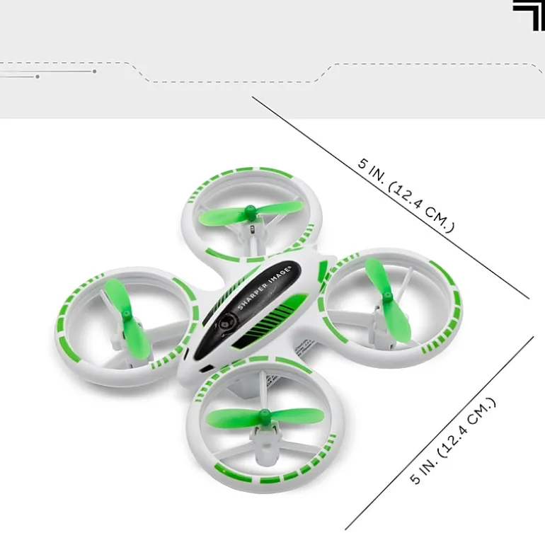 Sharper Image 2.4GHz RC Glow Up Stunt Drone with LED Lights