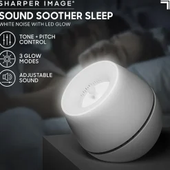 Sharper Image® Sound Soother Wind, White Noise Machine With LED Glow