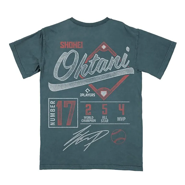 Shohei Ohtani Mens Crew Neck Short Sleeve Regular Fit Graphic T-Shirt