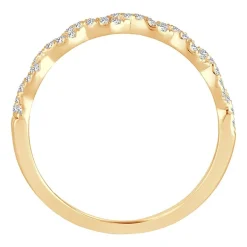 Signature By Modern Bride 1/5 CT.T.W. Natural Diamond 10K or 14K Gold Wedding Band