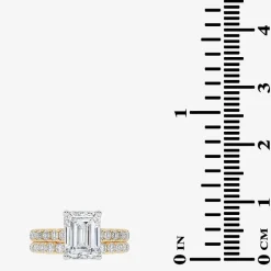 Signature By Modern Bride (G-H / Vs2-Si1) Womens 3 CT. T.W. Lab Grown White Diamond 14K Gold Side Stone Bridal Set