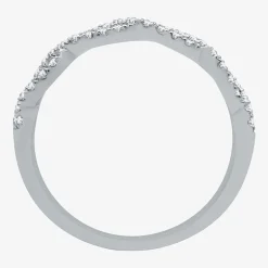 Signature By Modern Bride (G / Si1 - Si2) Womens 1 1/2 CT. T.W. Lab Grown White Diamond 10K Gold Side Stone Halo Bridal Set