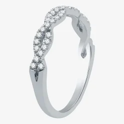 Signature By Modern Bride (G / Si1 - Si2) Womens 1 1/2 CT. T.W. Lab Grown White Diamond 10K Gold Side Stone Halo Bridal Set