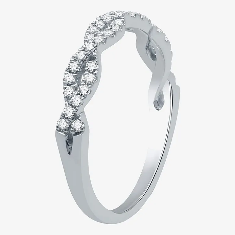 Signature By Modern Bride (G / Si1 - Si2) Womens 1 1/2 CT. T.W. Lab Grown White Diamond 10K Gold Side Stone Halo Bridal Set