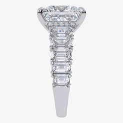 Signature By Modern Bride (G, Vs2-Si1) Womens 8 1/4 Ct. T.W. Lab Grown White Diamond 14K Gold Side Stone Engagement Ring