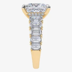 Signature By Modern Bride (G, Vs2-Si1) Womens 8 1/4 Ct. T.W. Lab Grown White Diamond 14K Gold Side Stone Engagement Ring