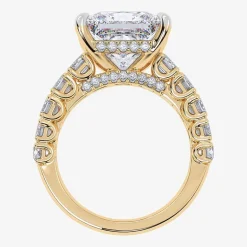 Signature By Modern Bride (G, Vs2-Si1) Womens 8 1/4 Ct. T.W. Lab Grown White Diamond 14K Gold Side Stone Engagement Ring