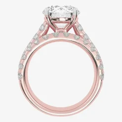 Signature By Modern Bride (H-I / Si1-Si2) Womens 5 CT. T.W. Lab Grown White Diamond 14K Gold Round Bridal Set
