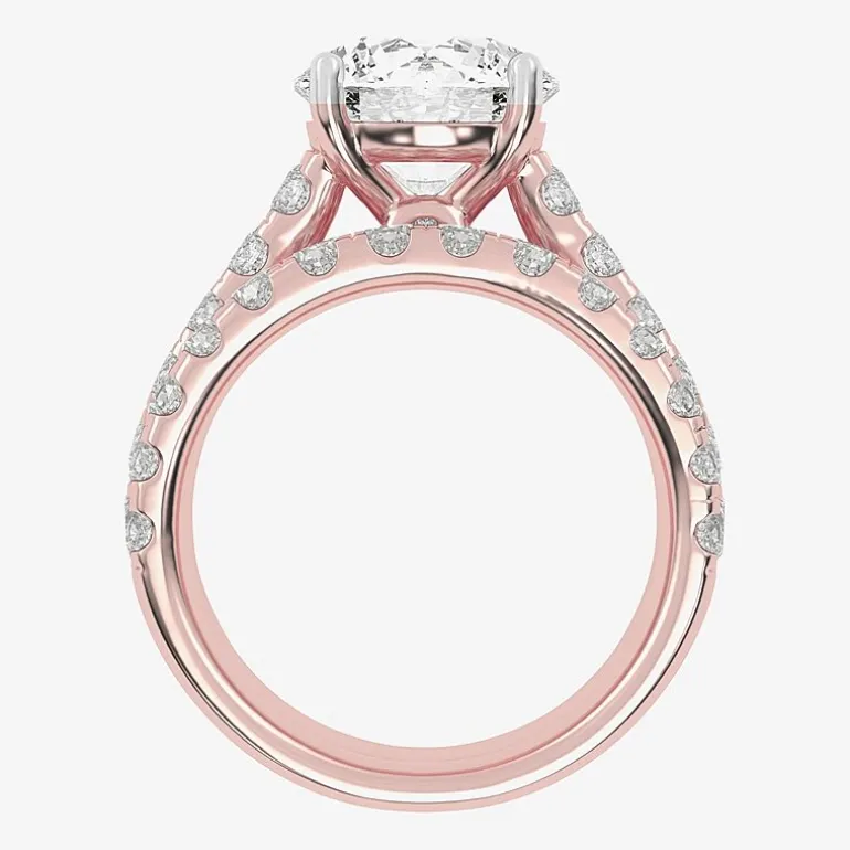 Signature By Modern Bride (H-I / Si1-Si2) Womens 5 CT. T.W. Lab Grown White Diamond 14K Gold Round Bridal Set