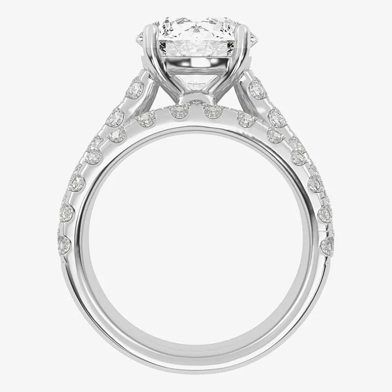 Signature By Modern Bride (H-I / Si1-Si2) Womens 5 CT. T.W. Lab Grown White Diamond 14K Gold Round Bridal Set
