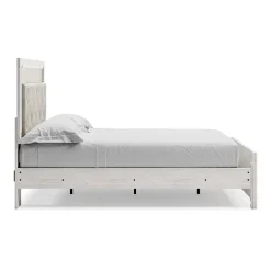 Signature Design by Ashley Altyra Panel Bed with Upholstered Headboard in White