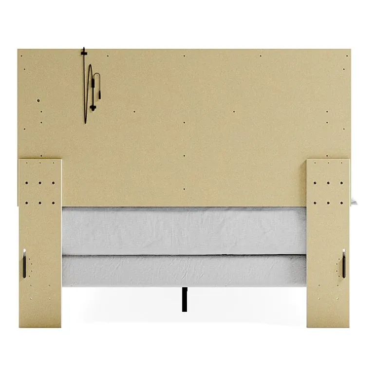 Signature Design by Ashley Altyra Panel Bed with Upholstered Headboard in White