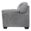 Signature Design by Ashley® Aldin Pad-Arm Sofa in Pewter Gray
