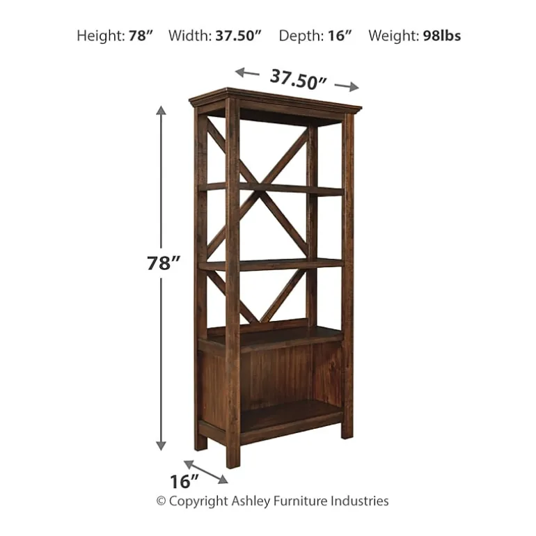Signature Design by Ashley® Baldridge Office 4-Shelf Bookcase