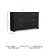Signature Design by Ashley Belachime 6-Drawer Dresser in Charcoal