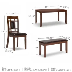 Signature Design by Ashley® Bennox 6-Piece Dining Set