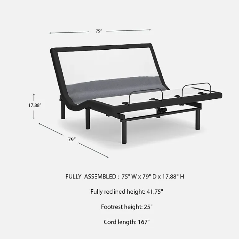 Signature Design by Ashley Best Base with Lumbar and Audio 17" Adjustable Base