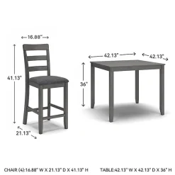 Signature Design by Ashley® Brisben 5-pc. Counter Height Square Dining Set