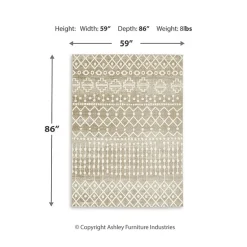 Signature Design by Ashley® Bunchly Washable Indoor Rectangular Area Rug