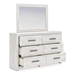 Signature Design by Ashley Chicksaw 6-Drawer Dresser and Mirror