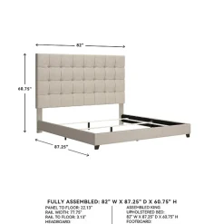 Signature Design by Ashley® Dolante Collection Tufted Bed