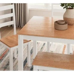 Signature Design by Ashley Getty Dining Table and 4 Chairs and Bench