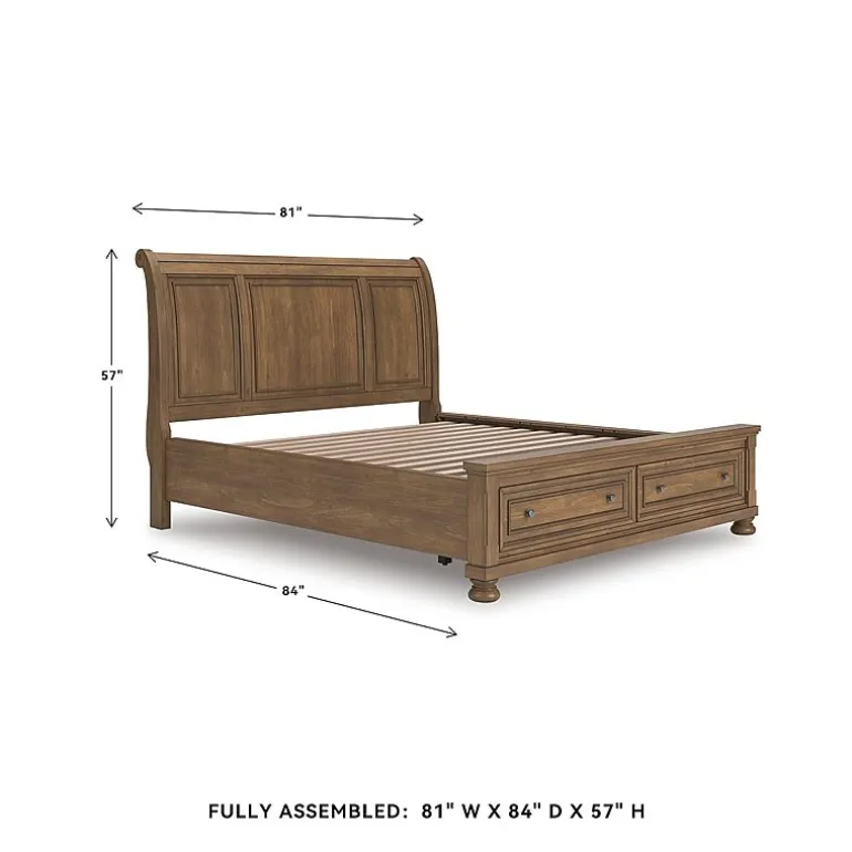 Signature Design by Ashley Grant Storage Sleigh Bed