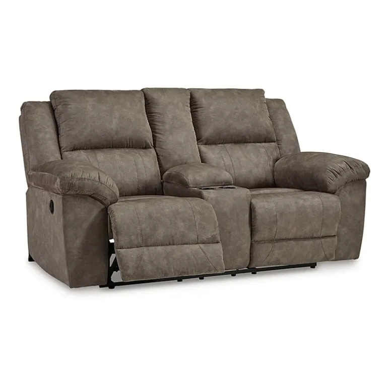 Signature Design by Ashley® Laresview Pad-Arm Motion Upholstered Reclining Loveseat