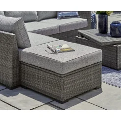 Signature Design by Ashley® Petal Road 4-pc. Outdoor Loveseat Sectional Ottoman Table Set