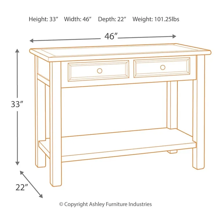 Signature Design by Ashley® Roanoke 2-Drawer Console Table