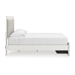 Signature Design by Ashley Rogers Upholstered Panel Platform Storage Bed