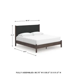 Signature Design by Ashley Serena Upholstered Panel Platform Bed