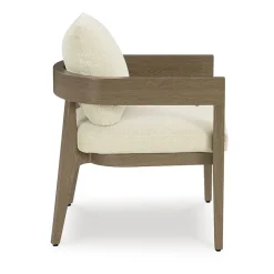 Signature Design by Ashley Severn Outdoor Dining Arm Chair with Cushion (Set of 2)