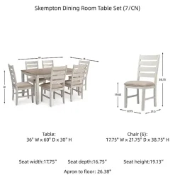 Signature Design by Ashley® Skempton 7-Piece Dining Table and Chairs Set