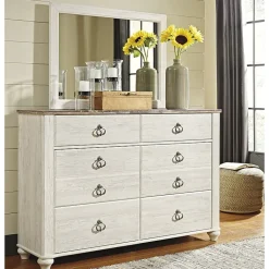 Signature Design by Ashley® Smithfield Two Tone Dresser and Mirror