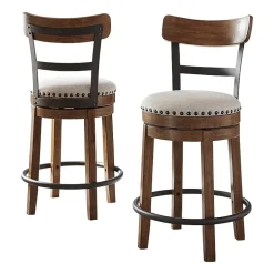 Signature Design by Ashley® Valebeck Counter Height Swivel Bar Stool