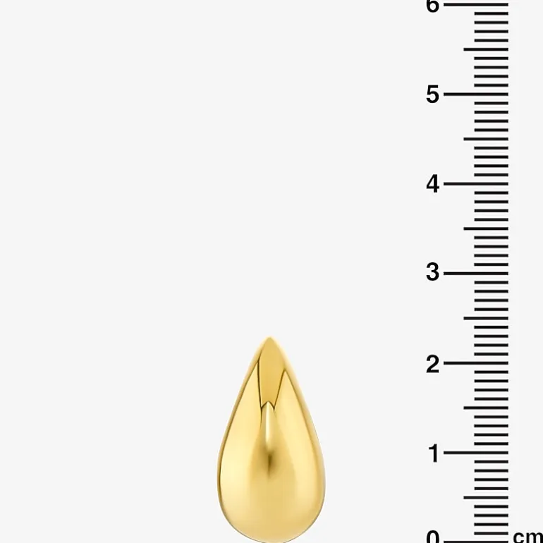 Silver Reflections 14K Gold Over Brass 20mm Stud Earrings